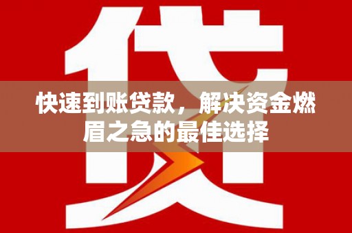 丹棱快速到账贷款，解决资金燃眉之急的最佳选择