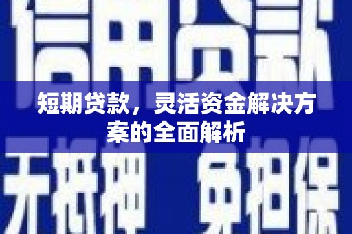太白短期贷款，灵活资金解决方案的全面解析