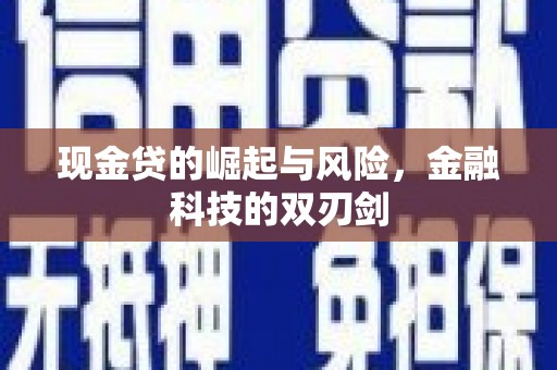 梁山现金贷的崛起与风险，金融科技的双刃剑