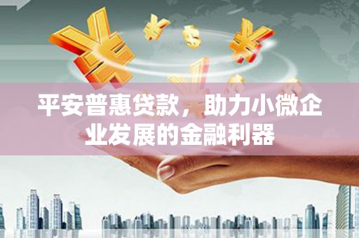 亭湖平安普惠贷款，助力小微企业发展的金融利器