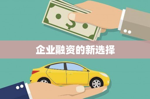 正蓝旗企业融资的新选择