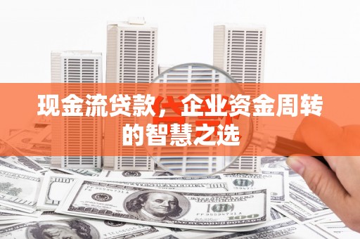 鲁山现金流贷款，企业资金周转的智慧之选