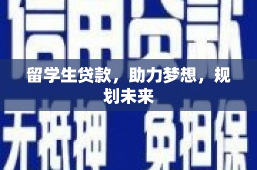 岱岳留学生贷款，助力梦想，规划未来