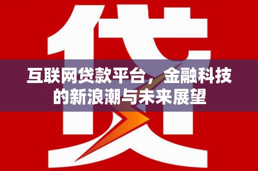 鹿泉互联网贷款平台，金融科技的新浪潮与未来展望