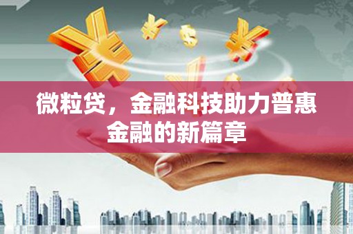 梅山微粒贷，金融科技助力普惠金融的新篇章
