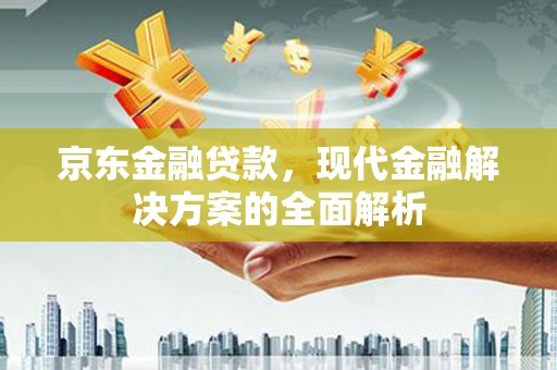 松江京东金融贷款，现代金融解决方案的全面解析