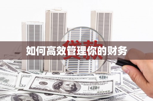 阳泉如何高效管理你的财务