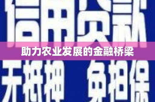 汕尾助力农业发展的金融桥梁